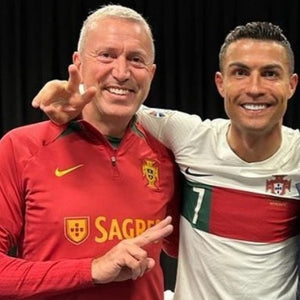 António Gaspar with Cristiano Ronaldo
